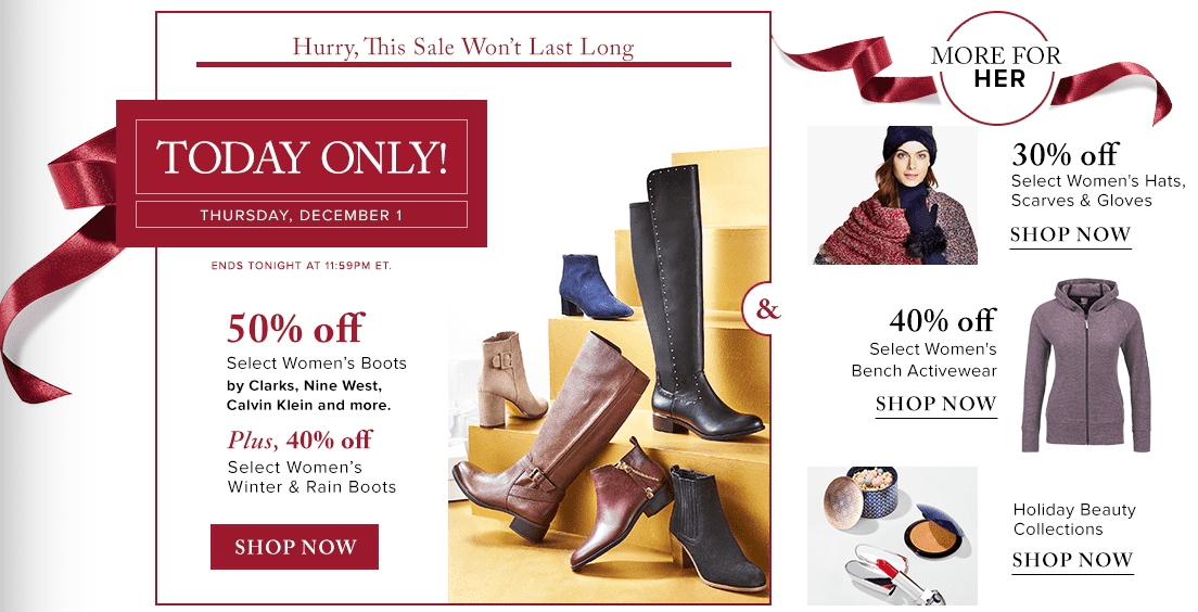 Hudson's Bay Canada Deals Of The Day Save 50 Off Select Women’s Boots
