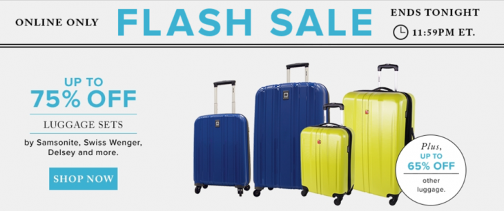 the bay luggage sale