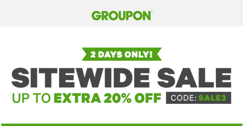 Groupon Canada Promo Code Offers: Save Extra 20% Off Local Deals, 10% ...