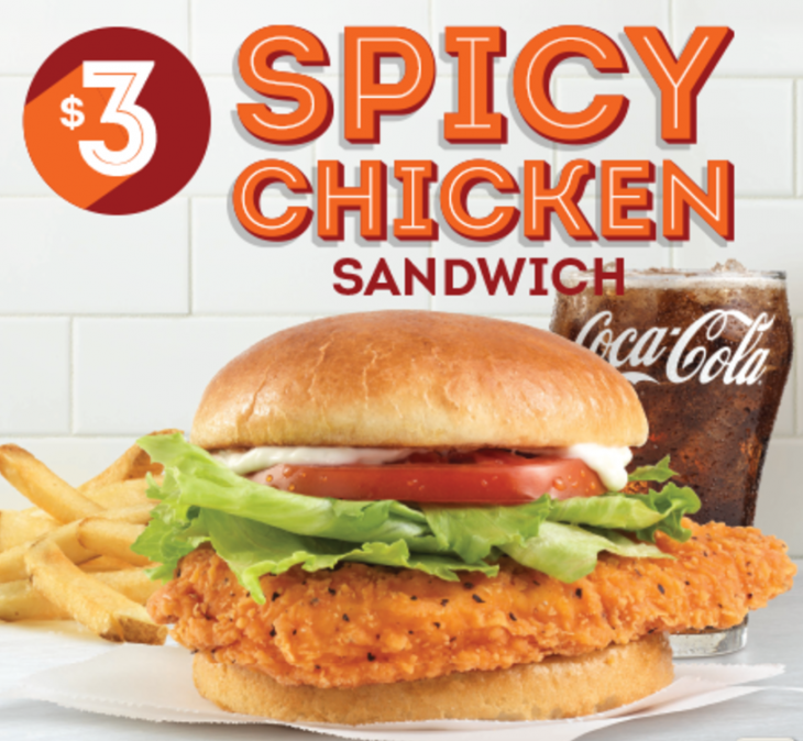 Wendy's Canada Promotions Get Spicy Chicken Sandwich for Just 3 Hot
