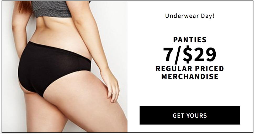 Addition Elle Canada Underwear Day Sale Today 7 Panties for Only 29