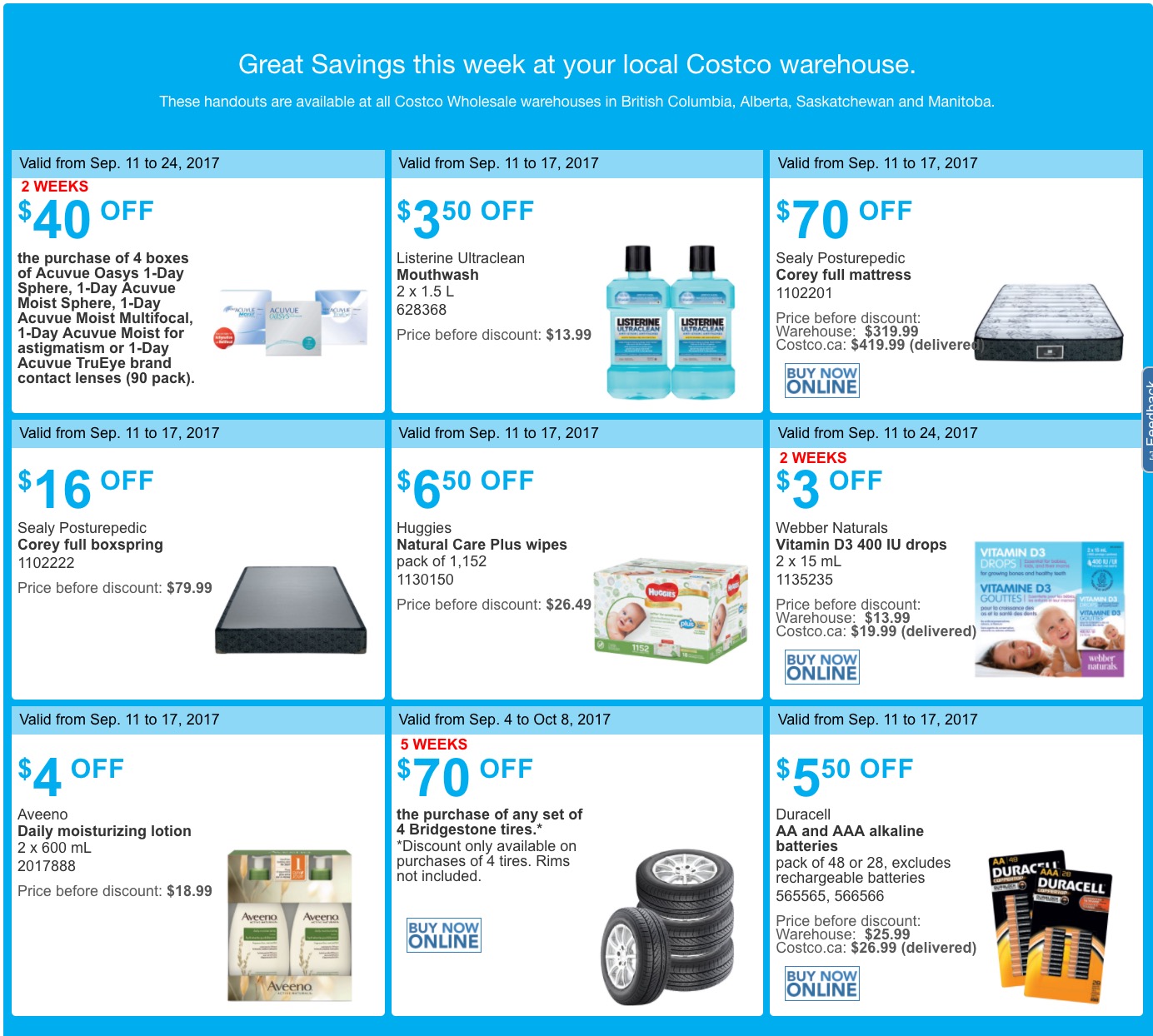 Costco Canada Weekly Instant Savings Handouts Flyers For British