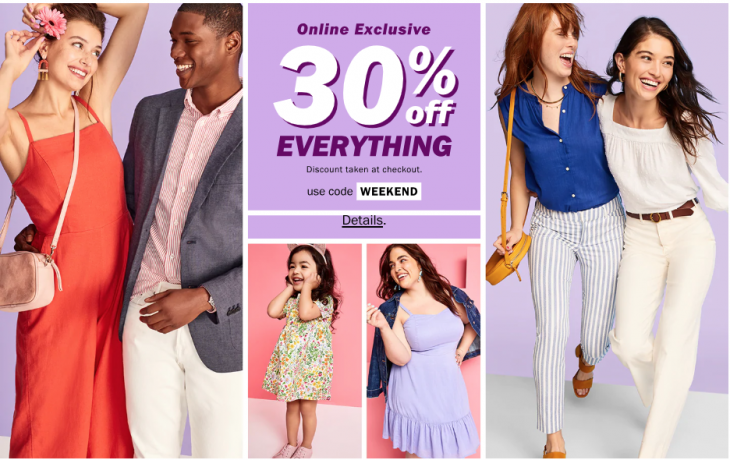 Old Navy Canada VIP Weekend Sale: Save 30% Off Everything, Online + 50% ...