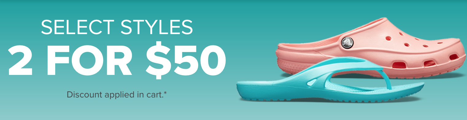 Crocs Canada Promotion: Get 2 for $50 on Select Styles With FREE ...