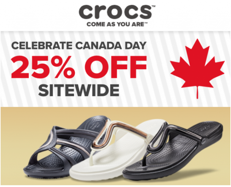 Crocs Canada Day Sale Save 25 Off Sitewide Hot Canada Deals Hot