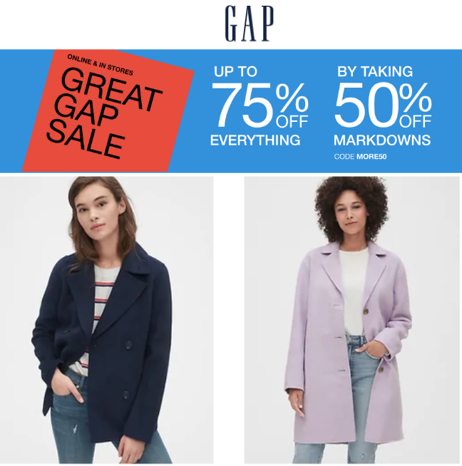 gap discount code free delivery