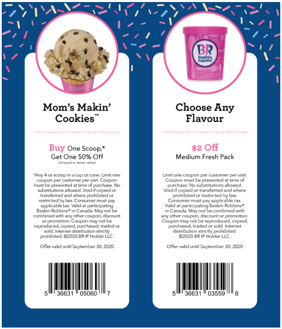 Baskin Robbins Printable Coupons 2022 Printable World Holiday