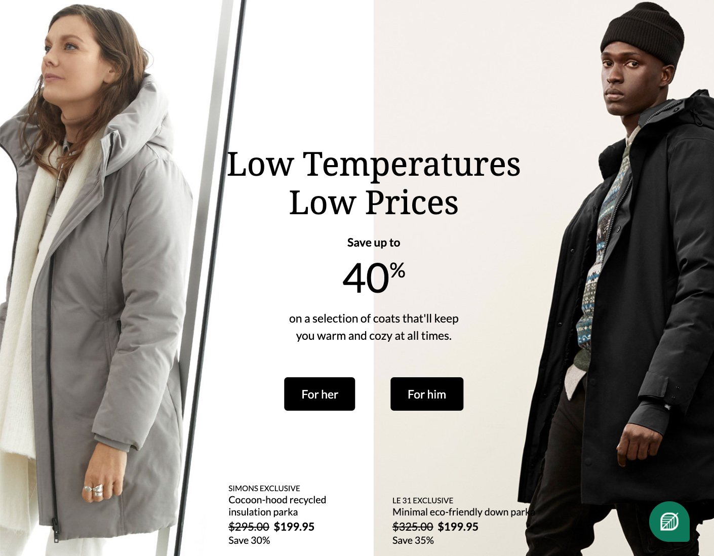 Simons Canada Holiday Sale: Save up to 40% off Coats + Up to 50% OFF ...