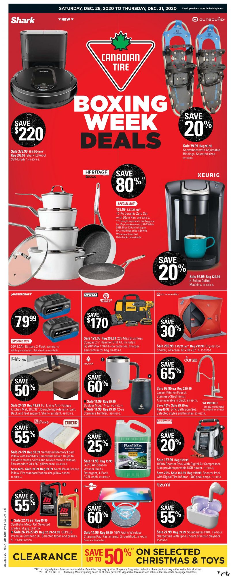 Canadian Tire Canada Flyers, Boxing Day/Week Flyers December 26 to 31