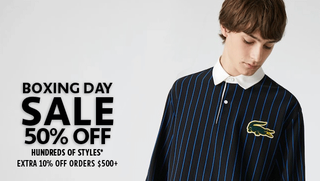 Lacoste Canada Boxing Day Sale 