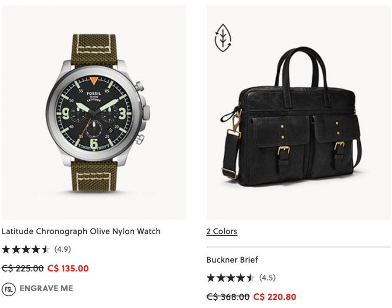 Fossil Canada Offers Save 30 OFF Watches & Jewelry + Up to 50 OFF