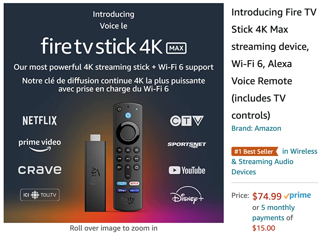 Introducing  Fire TV Stick 4K Max
