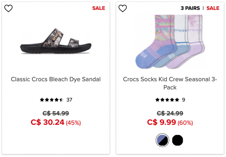 Crocs Canada Sale Extra 15 Off Using Promo Code + Up to 50 Off Many