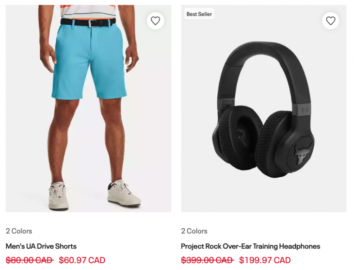 Under Armour Canada Semi Annual Event Sale Save Up To 50 Off Many Items More Deals Hot