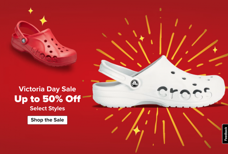 Crocs Canada Victoria Day Sale Save Up to 50 OFF Many Items