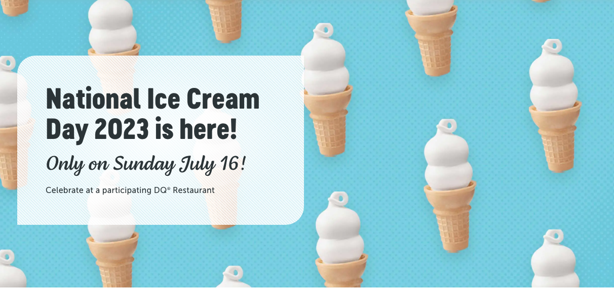 Dairy Queen Canada National Ice Cream Day Today Enjoy Free Ice Cream Hot Canada Deals Hot 