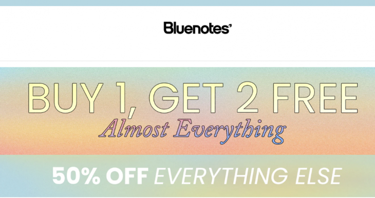 Bluenotes Canada Sale: Buy 1 Get 2 FREE on Almost Everything + 50% off ...